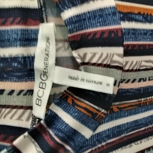 BCB Generation Size Small Short Sleeve Vintage Style Midi Dress - Picture 2 of 5